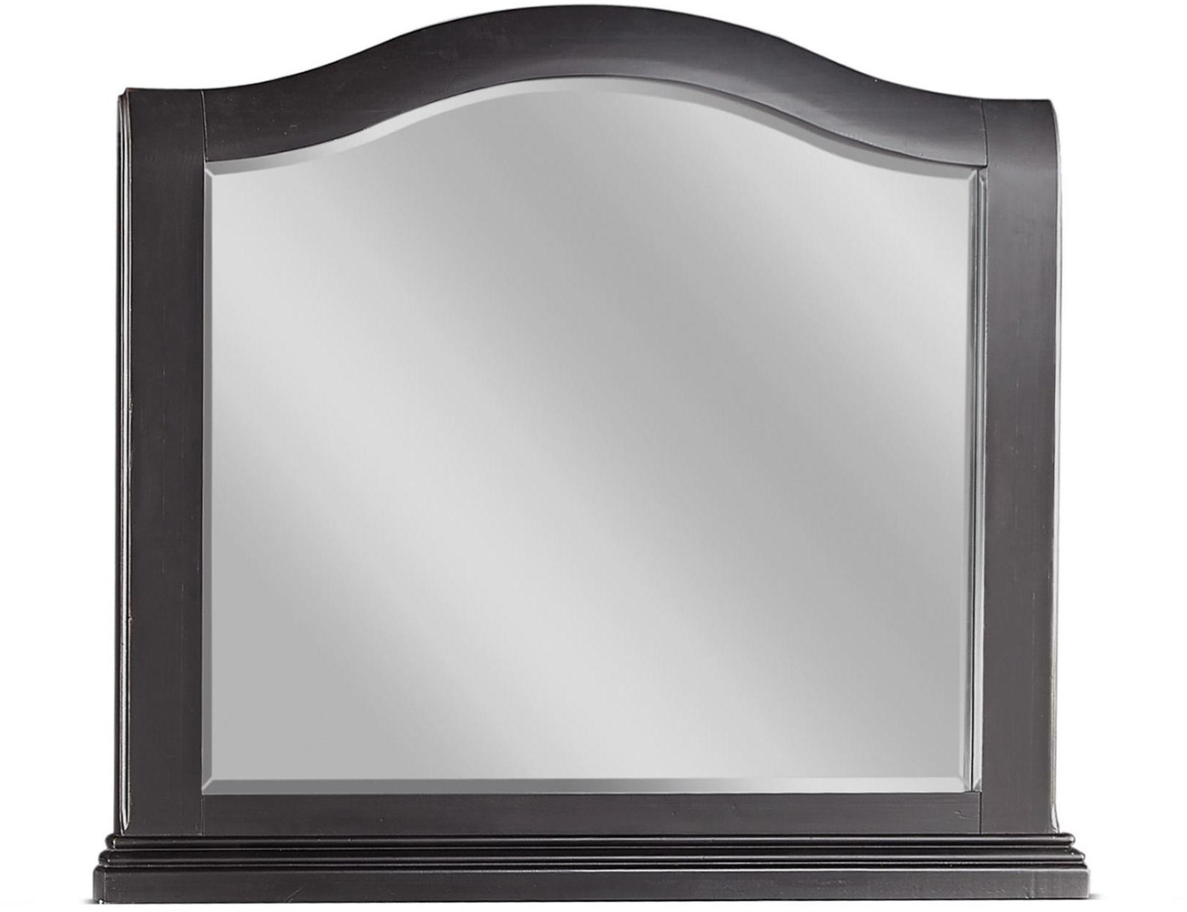 Oxford Arched Mirror in the Rubbed Black finish