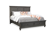 Oxford Traditional Cal King Panel Storage Bed – English Elm