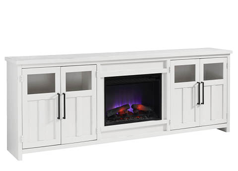 aspenhome Fireplace Consoles - Finnegan 98" Fireplace w/ 4 Doors DTT