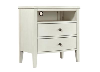 aspenhome I218-450-WHT - Charlotte 2 Drawer Nightstand I218