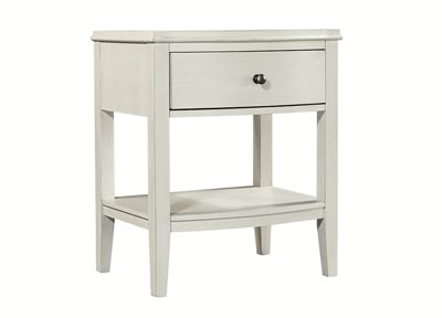 aspenhome I218-451N-WHT - Charlotte 1 Drawer Nightstand I218