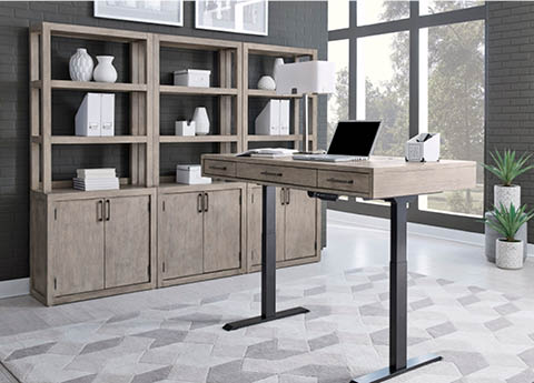 aspenhome Desks - Standing - Platinum Lift Top Desk and Base I251