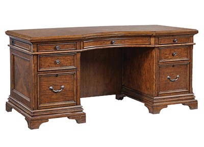 aspenhome Desks - Executive - Hawthorne 66" Curved Exec Desk I26