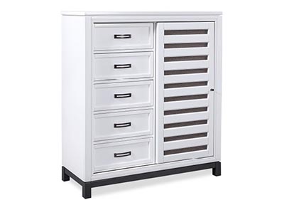 aspenhome Chests-Chiffarobes - Hyde Park Sliding Door Chest I32