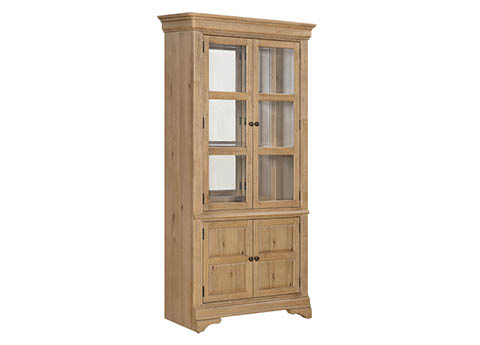 aspenhome Bookcases - Displays - Chateau Philippe Glass Door Bookcase I3290