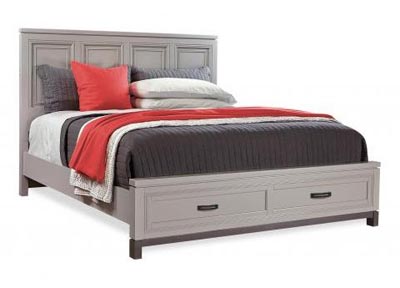 aspenhome Panel Bed - Gray Paint