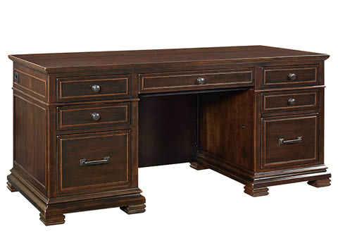 aspenhome Desks - Executive - Weston 66" Executive Desk w/Power I35