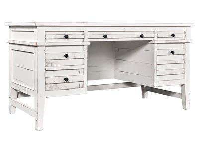 aspenhome Desks - Executive - Reeds Farm Half Ped Desk I358