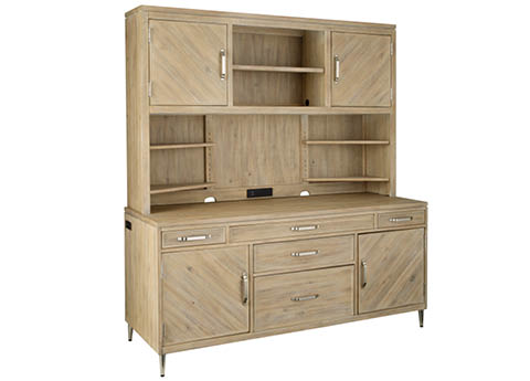 aspenhome I644-316 - Maddox Credenza Desk & Hutch I644