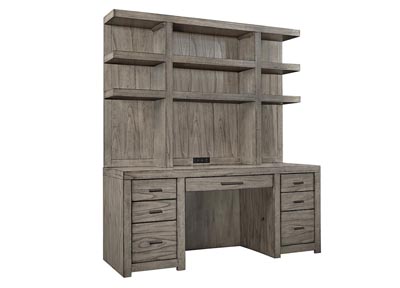 aspenhome Desks - Credenza-Hutches - Modern Loft Credenza & Hutch IML