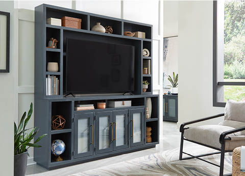 aspenhome TV Consoles-Hutches - Perry 84" Console & Hutch MAA