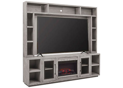 aspenhome TV Consoles-Hutches - Paige 97" Fireplace Console & Hutch WKA