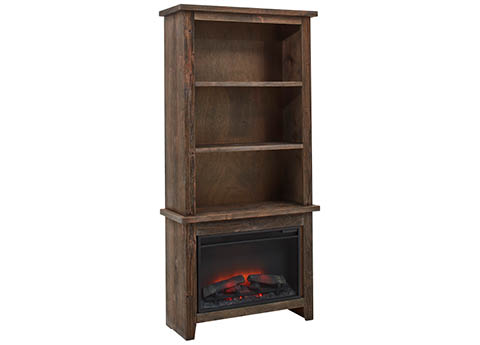 aspenhome WDG3472F12-BDL - Alder Grove 74" Fireplace Display Case DG
