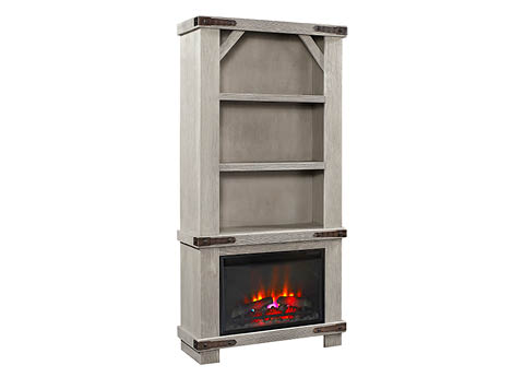 aspenhome Fireplace Display Cases - Sawyer 74" Fireplace Display Case WDO
